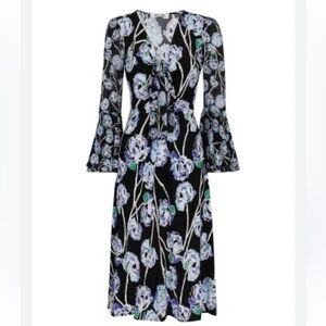 Diane Von Furstenberg Shauna Floral Dress Size L